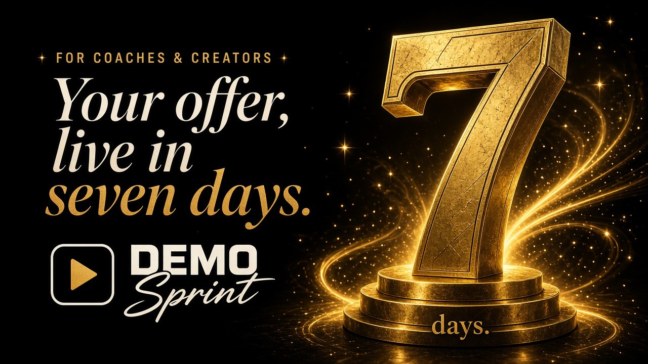 Your offer live in seven days. Fully handled.