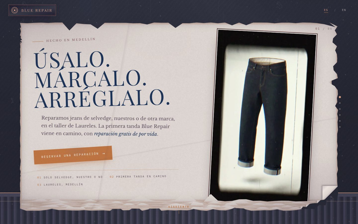 Blue Repair Denim: portada con el video del jean, de crudo a reparado